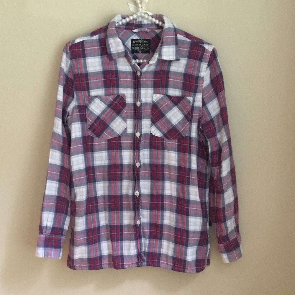 United By Blue Plaid Flannel Button Down Shirt